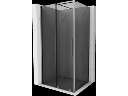 MEXEN/S - Velar sprchový kout, posuvné dveře 110 x 85 cm, grafit, grafit metal 871-110-085-41-95