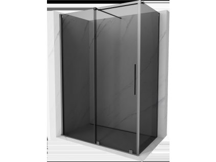 MEXEN/S - Velar sprchový kout, posuvné dveře 140 x 85 cm, grafit, grafit metal 871-140-085-41-95