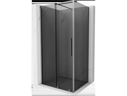 MEXEN/S - Velar sprchový kout, posuvné dveře 140 x 90 cm, grafit, grafit metal 871-140-090-41-95