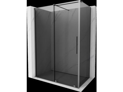 MEXEN/S - Velar sprchový kout, posuvné dveře 160 x 85 cm, grafit, grafit metal 871-160-085-41-95