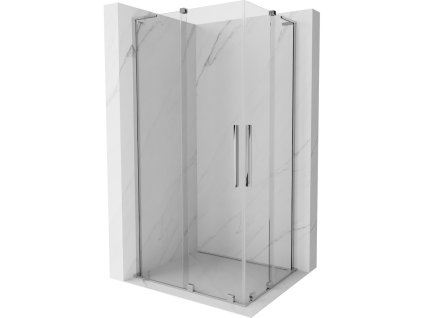 MEXEN/S - Velar L Duo sprchový kout, posuvné dveře 100 x 90 cm, transparent, chrom 871-100-090-02-03-01