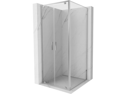 MEXEN/S - Exo sprchový kout dveře křídlové 70 x 70 cm, transparent, chrom 8182-070-070-01-00