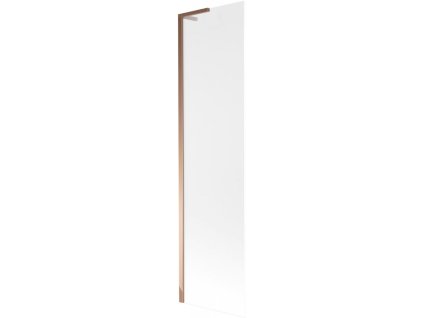 MEXEN/S - Next L vanová zástěna FIX 100 x 150 cm, dekor, růžové zlato 895-100-000-03-30-60