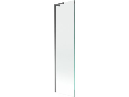 MEXEN/S - Next L vanová zástěna FIX 100 x 150 cm, transparent, grafit metal 895-100-000-03-00-95