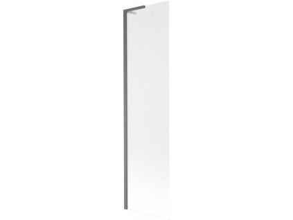 MEXEN/S - Next L vanová zástěna FIX 100 x 150 cm, vzor, gun gray kartáčovaný 895-100-000-03-30-66