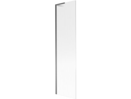 MEXEN/S - Next L vanová zástěna FIX 50 x 150 cm, proužky, grafit metal 895-050-000-03-09-95
