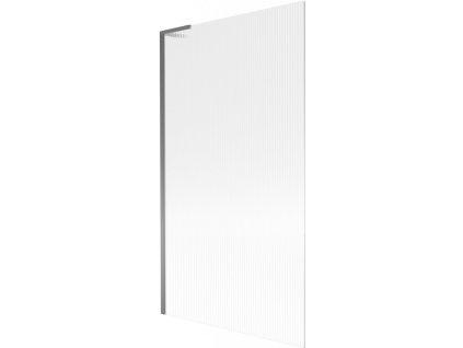 MEXEN/S - Next L vanová zástěna FIX 100 x 150 cm, proužky, grafit metal 895-100-000-03-09-95