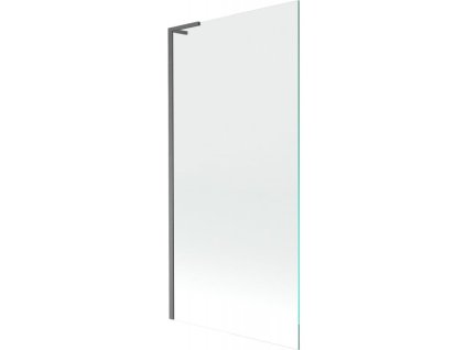 MEXEN/S - Next L vanová zástěna FIX 90 x 150 cm, transparent, grafit kartáčovaná 895-090-000-03-00-66