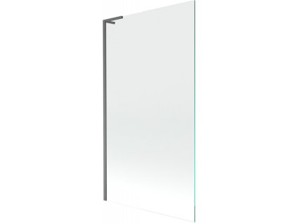 MEXEN/S - Next L vanová zástěna FIX 100 x 150 cm, transparent, grafit kartáčovaná 895-100-000-03-00-66