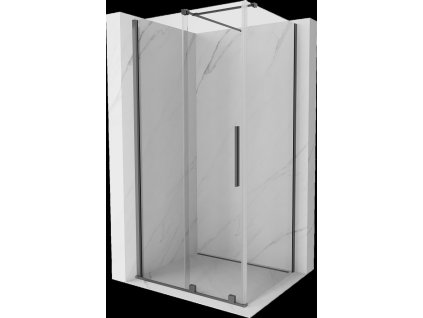 MEXEN/S - Velar sprchový kout, posuvné dveře 90 x 120 cm, transparent, grafit metal 871-090-120-01-95