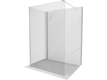 MEXEN/S - Kioto Sprchová zástěna WALK-IN 110 x 110 cm, transparent, chrom 800-110-212-01-00-110