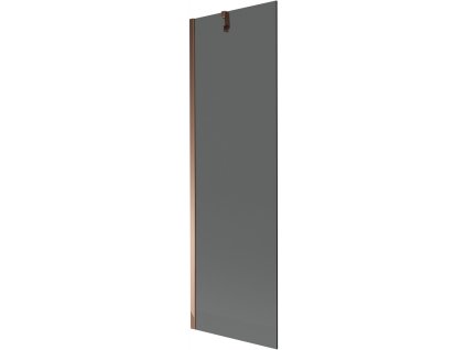 MEXEN/S - Next vanová zástěna FIX 60 x 150 cm, grafit, růžové zlato 895-060-000-00-40-60