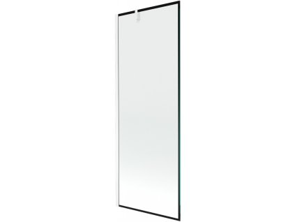 MEXEN/S - Next vanová zástěna FIX 70 x 150 cm, černá dekor, bílá 895-070-000-00-70-20