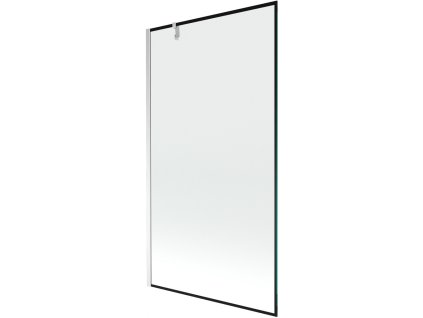 MEXEN/S - Next vanová zástěna FIX 100 x 150 cm, černá dekor, chrom 895-100-000-00-70-01