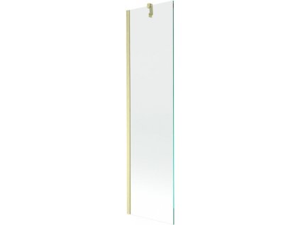 MEXEN/S - Next vanová zástěna FIX 50 x 150 cm, transparent, zlatá kartáčovaná 895-050-000-00-00-55