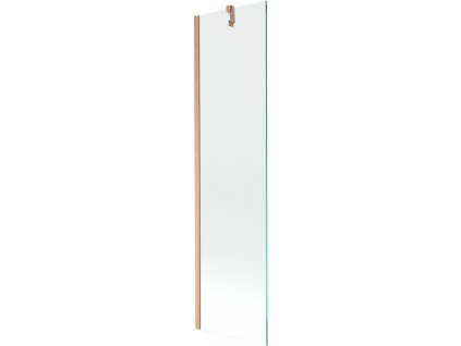 MEXEN/S - Next vanová zástěna FIX 50 x 150, transparent, měď kartáčovaná 895-050-000-00-00-65
