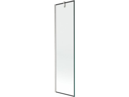 MEXEN/S - Next vanová zástěna FIX 50 x 150 cm, černá vzor, nikl kartáčovaná 895-050-000-00-70-97