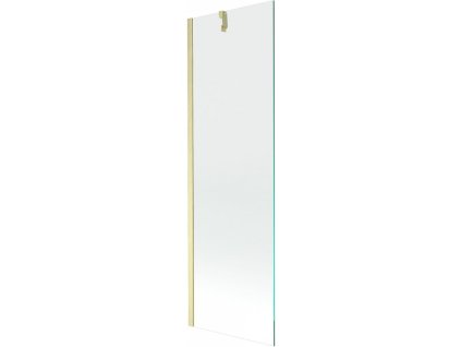 MEXEN/S - Next vanová zástěna FIX 60 x 150 cm, transparent, zlatá kartáčovaná 895-060-000-00-00-55