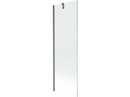 MEXEN/S - Next vanová zástěna FIX 60 x 150 cm, transparent, grafit kartáčovaná 895-060-000-00-00-66