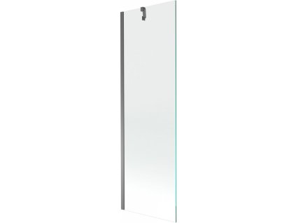 MEXEN/S - Next vanová zástěna FIX 60 x 150 cm, transparent, grafit metal 895-060-000-00-00-95