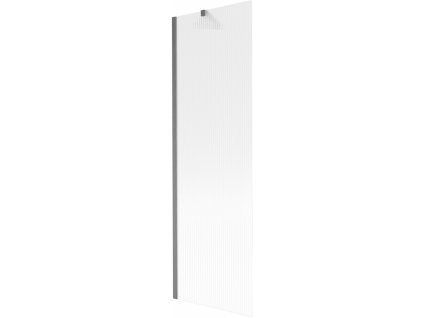 MEXEN/S - Next vanová zástěna FIX 60 x 150 cm, proužky, grafit kartáčovaná 895-060-000-00-09-66