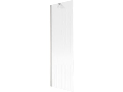 MEXEN/S - Next vanová zástěna FIX 60 x 150 cm, proužky, nikl kartáčovaná 895-060-000-00-09-97