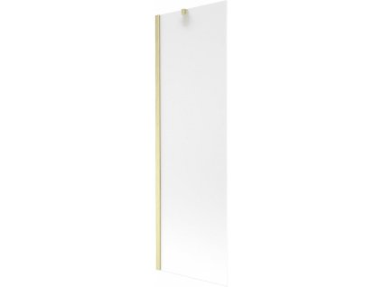 MEXEN/S - Next vanová zástěna FIX 60 x 150 cm, dekor, zlatá kartáčovaná 895-060-000-00-30-55
