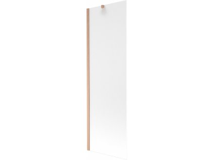MEXEN/S - Next vanová zástěna FIX 60 x 150 cm, dekor, měď kartáčovaná 895-060-000-00-30-65