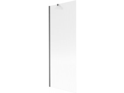 MEXEN/S - Next vanová zástěna FIX 70 x 150 cm, proužky, grafit kartáčovaná 895-070-000-00-09-66
