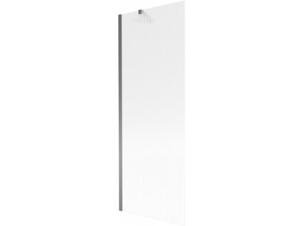 MEXEN/S - Next vanová zástěna FIX 70 x 150 cm, proužky, grafit metal 895-070-000-00-09-95