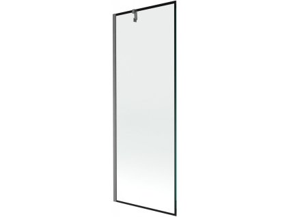 MEXEN/S - Next vanová zástěna FIX 70 x 150 cm, černá vzor, grafit kartáčovaná 895-070-000-00-70-66