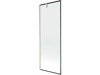 MEXEN/S - Next vanová zástěna FIX 70 x 150 cm, černá vzor, nikl kartáčovaná 895-070-000-00-70-97