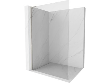 MEXEN/S - Kioto L Sprchová zástěna WALK-IN 70 x 200, transparent, nikl kartáčovaná 800-070-103-97-00