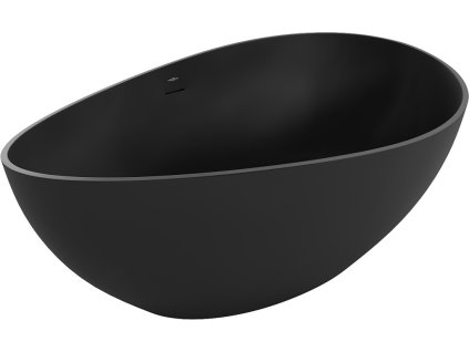 MEXEN - Parma volně stojící vana z litého mramoru 160 x 95, černá mat 57231609570