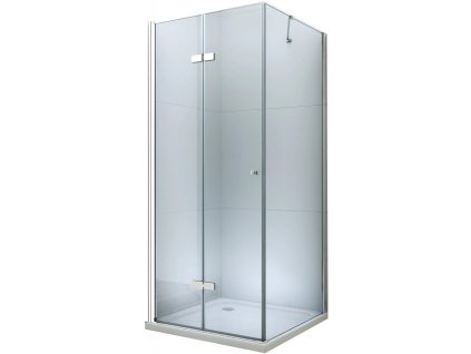 MEXEN/S - Sprchový kout zalamovací Lima 90x70, čiré sklo, chrom + vanička 856-090-070-00-00-4010