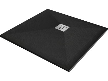 MEXEN - Stone+ Sprchová vanička čtvercová 70x70, černá 44707070