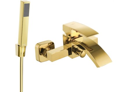 MEXEN/S - Libra R77 vanová baterie s příslušenstvím, zlato 74513R77-50