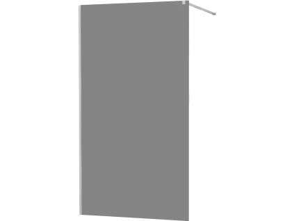 MEXEN/S - KIOTO Sprchová zástěna WALK-IN 80x200 cm 8 mm, chrom, kouřové sklo 800-080-101-01-40