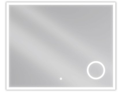 MEXEN - Kala zrcadlo s osvětlením s kosmetickým zrcátkem 100 x 80 cm, LED 600 9820-100-080-611-00
