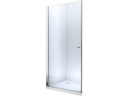 MEXEN - Pretoria Sprchové dveře křídlové 85, transparent, chrom se stěnovým profilem 852-085-000-01-00