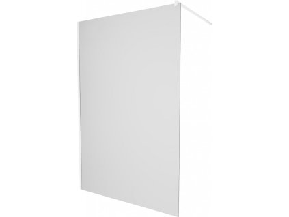 MEXEN/S - KIOTO Sprchová zástěna WALK-IN 120 x 200, dekor jinovatka 8 mm, bílá 800-120-101-20-30