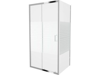 MEXEN/S - Apia sprchový kout obdélník 135x90, pruhy, chrom 840-135-090-01-20
