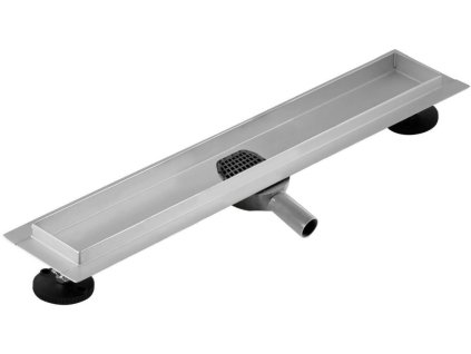 MEXEN - Flat žlab bez roštu 60 cm otočný nerez 1040060