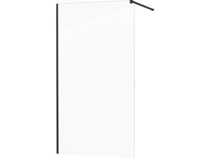 MEXEN/S - KIOTO Sprchová zástěna WALK-IN 60x200 cm 8 mm, černá, transparent 800-060-101-70-00