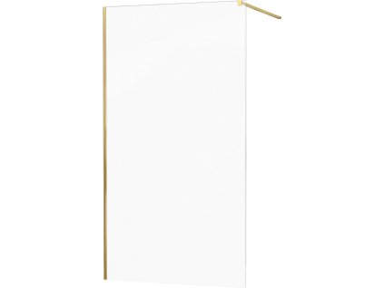 MEXEN/S - KIOTO Sprchová zástěna WALK-IN 60x200 cm 8 mm, zlatá, transparent 800-060-101-50-00