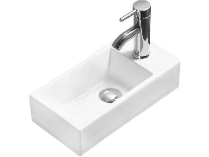 MEXEN - Inez keramické umyvadlo levé 40 x 20 cm bílá 21484000L