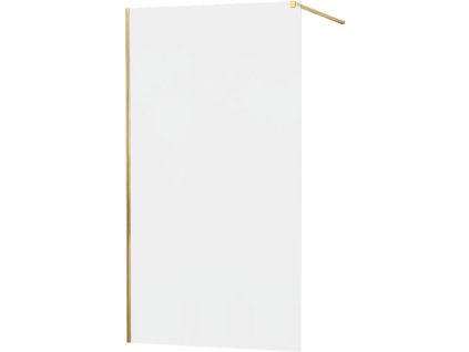 MEXEN/S - KIOTO Sprchová zástěna WALK-IN 120x200 cm 8 mm, zlatá, matné sklo 800-120-101-50-30
