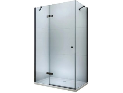 MEXEN/S - ROMA sprchový kout 90x80, transparent, černá 854-090-080-70-00