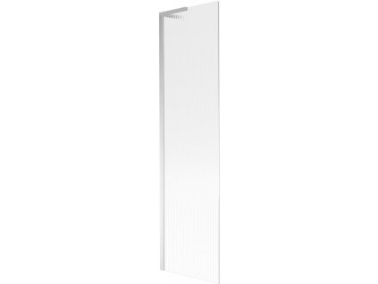 MEXEN/S - Next L vanová zástěna FIX 50 x 150 cm, proužky, chrom 895-050-000-03-09-01