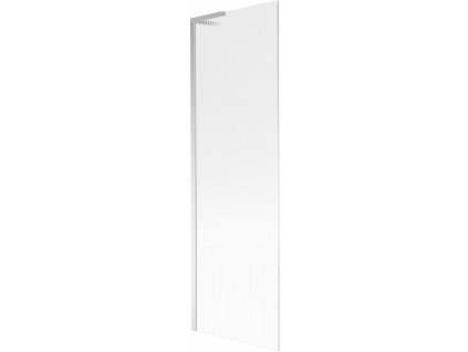 MEXEN/S - Next L vanová zástěna FIX 60 x 150 cm, proužky, chrom 895-060-000-03-09-01